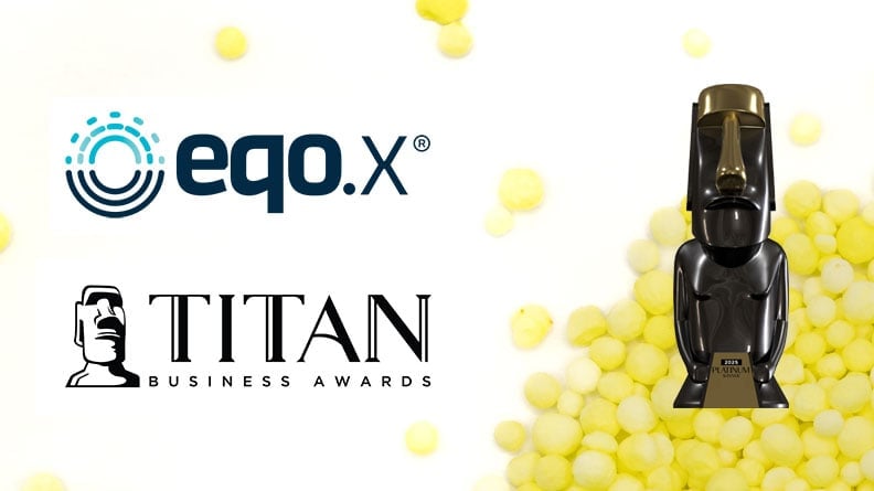 eqo.x bekroond met Platinum TITAN business Award 2025 als duurzaamheidsproduct van het jaar